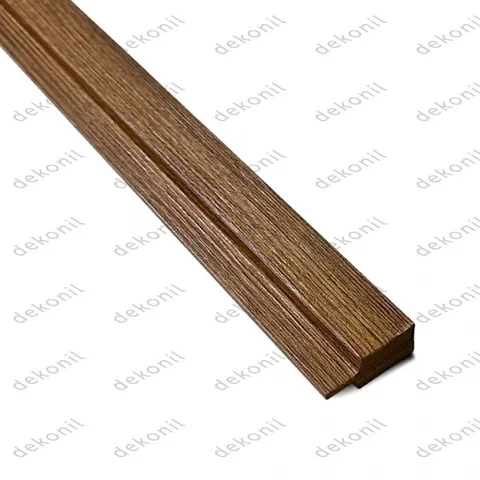MDF lambri bitiş profili · Teak · Sol · 2.5 × 280 cm · WP- MDF-TKM-SOL