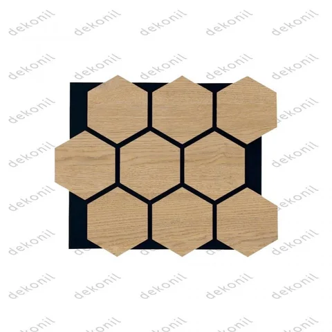 Panou acustic hexagonal HEX7 · Karina · 65 × 80 cm · DP - AKS - HEX7 - KARINA 65* 80 cm